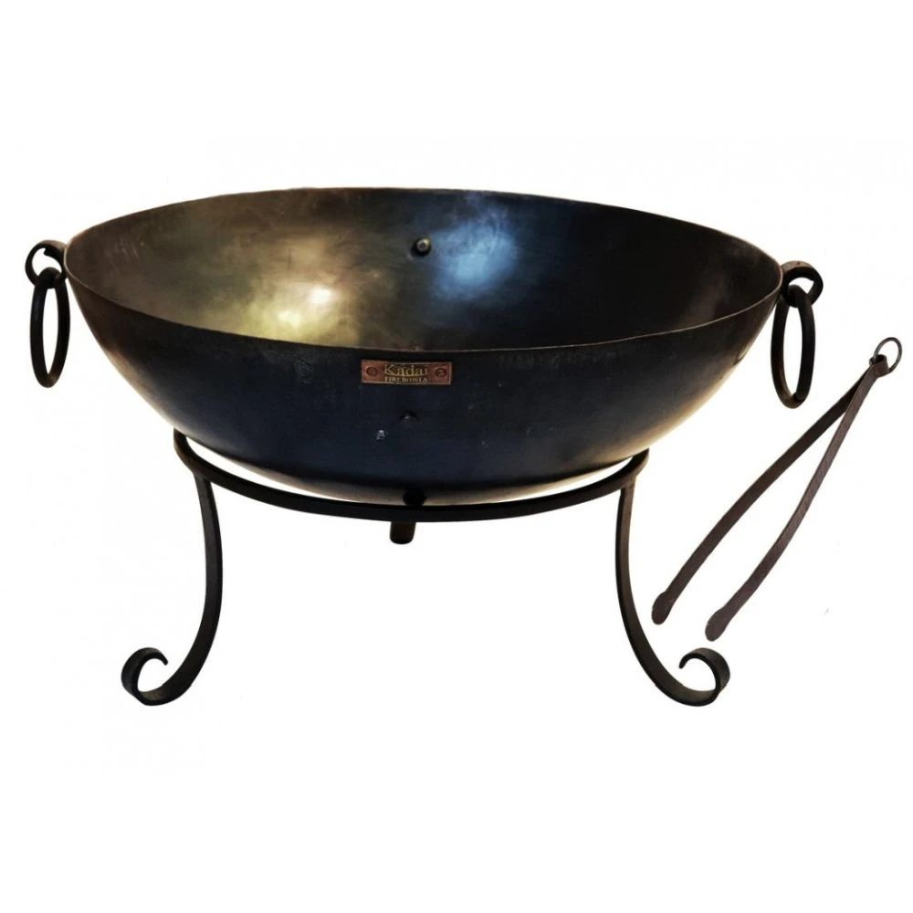 Kadai 50cm Tula Firepit W/Low Stand 3 Kadai 50cm Tula Firepit W/Low Stand