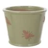 Woodlodge 31cm Glazed Green Bee Pot -The Old Railway Line 5021346434637