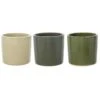 Woodlodge 25cm Conical Glazed Pot (Choice Of 3) -The Old Railway Line 5021346471007