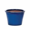 APTA 31cm Blue Saigon Glazed Bowl Planter -The Old Railway Line 5022413588246
