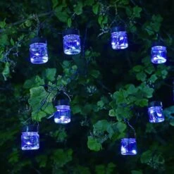 Smart Solar 10 Firefly LED Opal Jar String Lights -The Old Railway Line 5050642067638 3