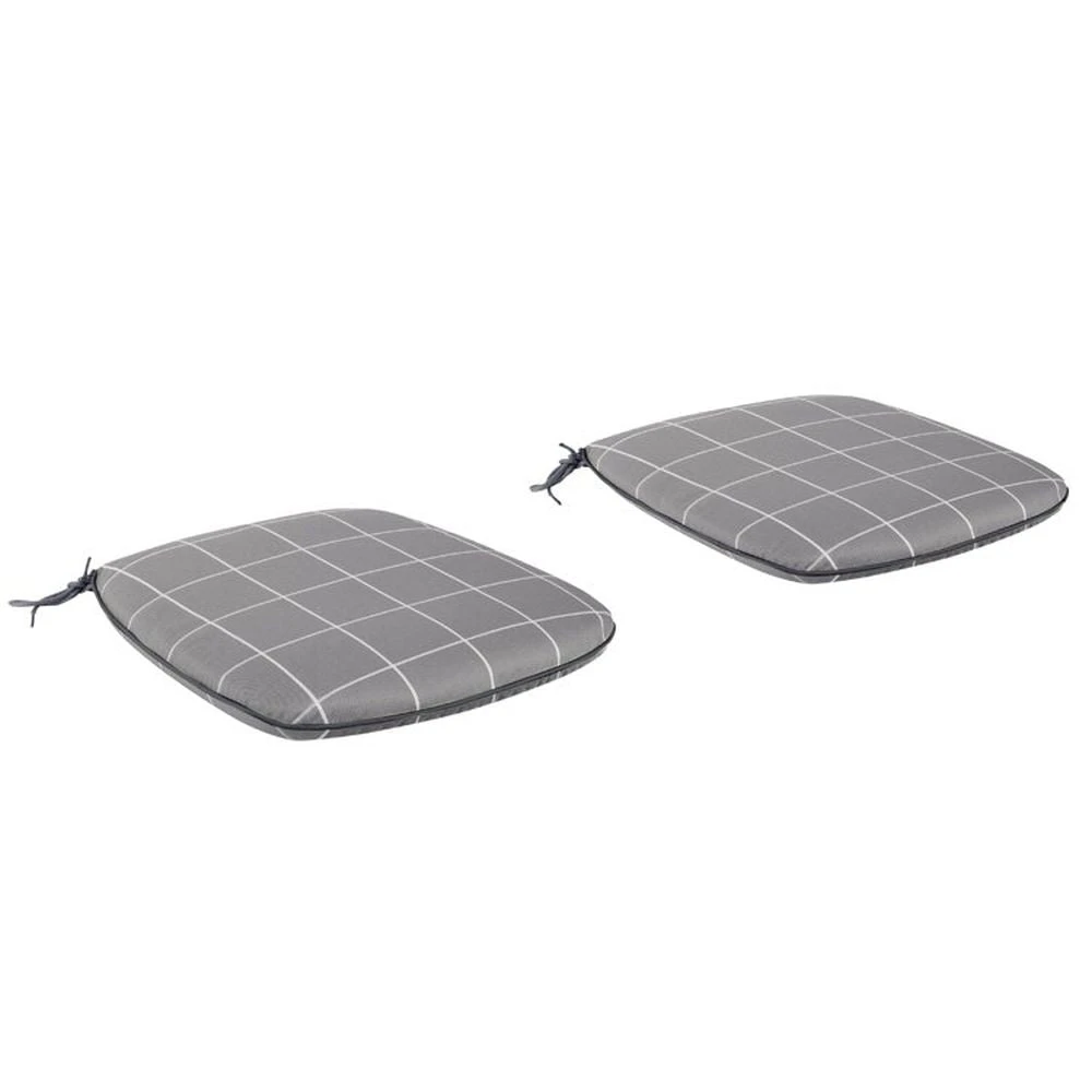 Kettler Cafe Roma Slate Checkered Seat Pads (1 Pair) 3 Kettler Cafe Roma Slate Checkered Seat Pads (1 Pair)
