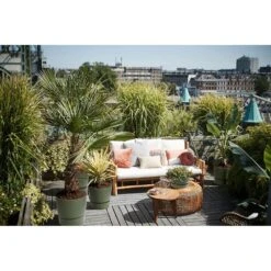 Elho 25cm Leaf Green Greenville Round Planter -The Old Railway Line 8711904332433 5