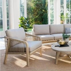 Kettler Cora Rope Lounge Wooden Armchair (Pair) 8 Kettler Cora Rope Lounge Wooden Armchair (Pair) -The Old Railway Line 9333190256874 3