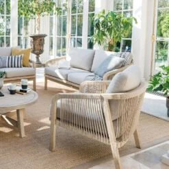 Kettler Cora Rope Lounge Wooden Armchair (Pair) 9 Kettler Cora Rope Lounge Wooden Armchair (Pair) -The Old Railway Line 9333190256874 4